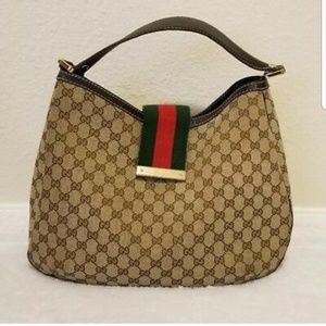 Gucci canvas hobo